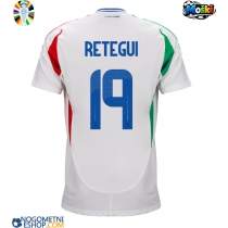 Moški Nogometni dresi Italija Mateo Retegui #19 Gostujoči EP 2024 Kratek Rokav